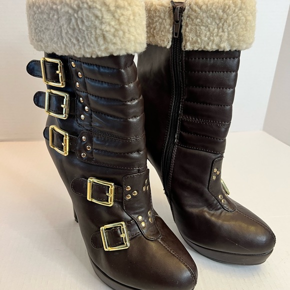 Shoedazzle Faux Leather Boots - Picture 7 of 8